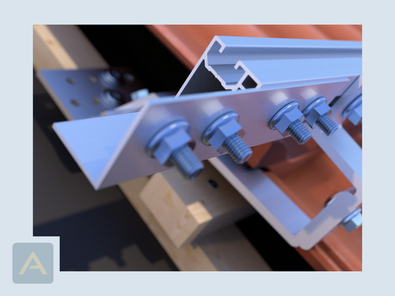 Anwendung vom L-Profilverbinder SLIM