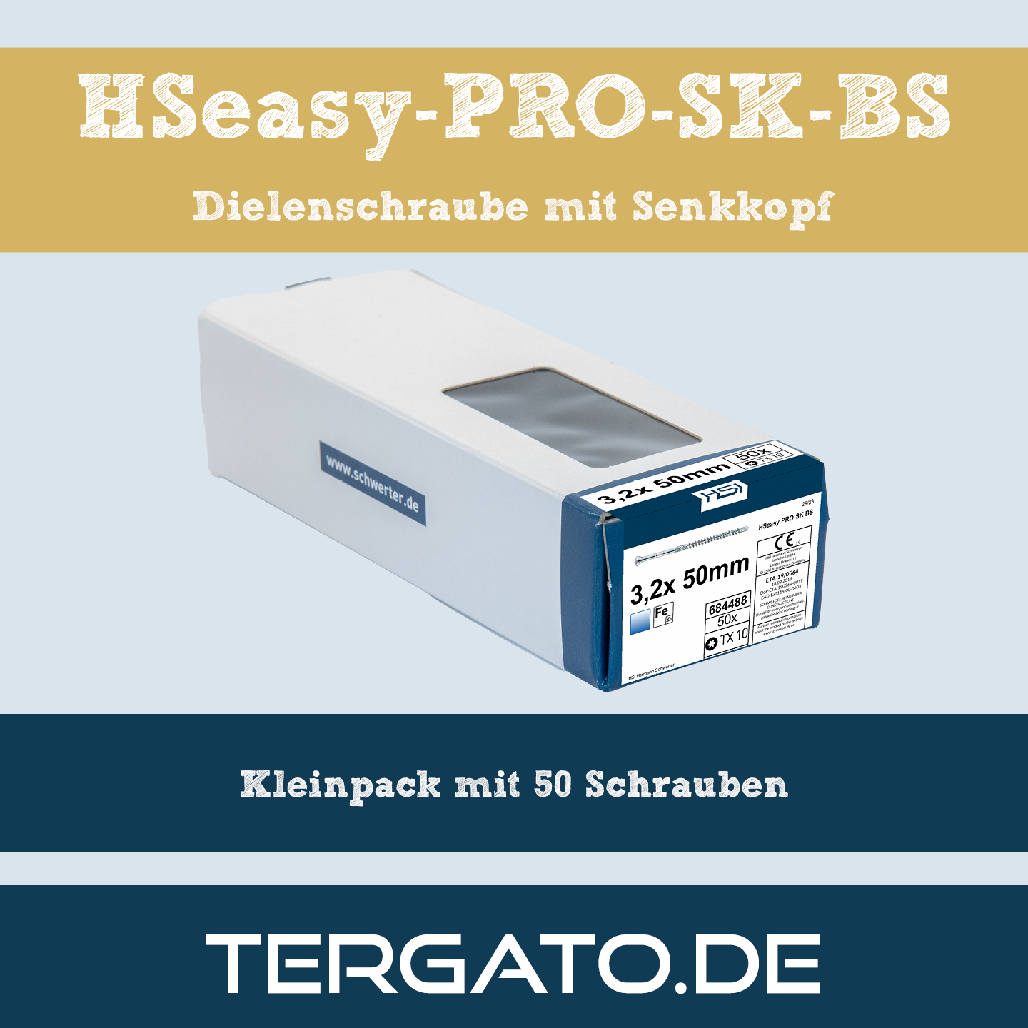 HSeasy PRO SK BS Dielenschraube - im Kleinpack