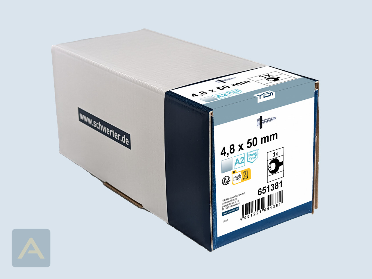 BiGHTY-Bohrschraube mit EPDM-Dischtscheibe im ProfiPack