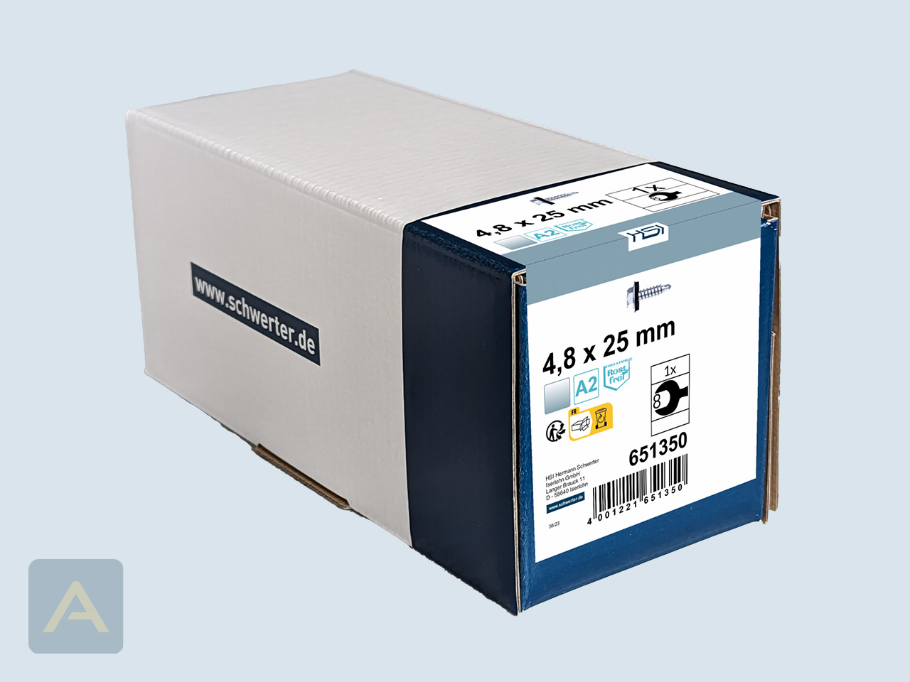 BiGHTY-Bohrschraube mit EPDM-Dischtscheibe im ProfiPack
