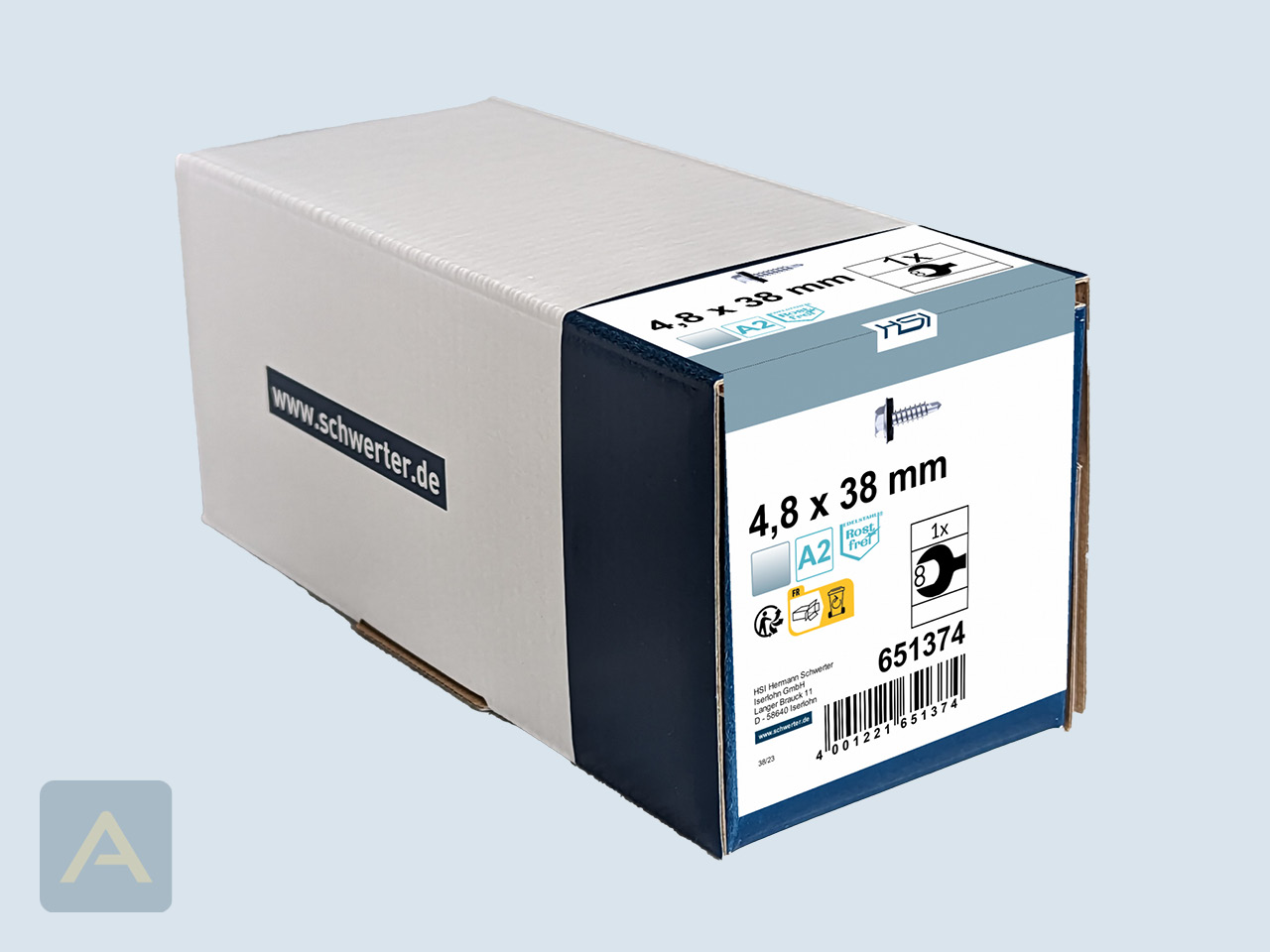 BiGHTY-Bohrschraube mit EPDM-Dischtscheibe im ProfiPack