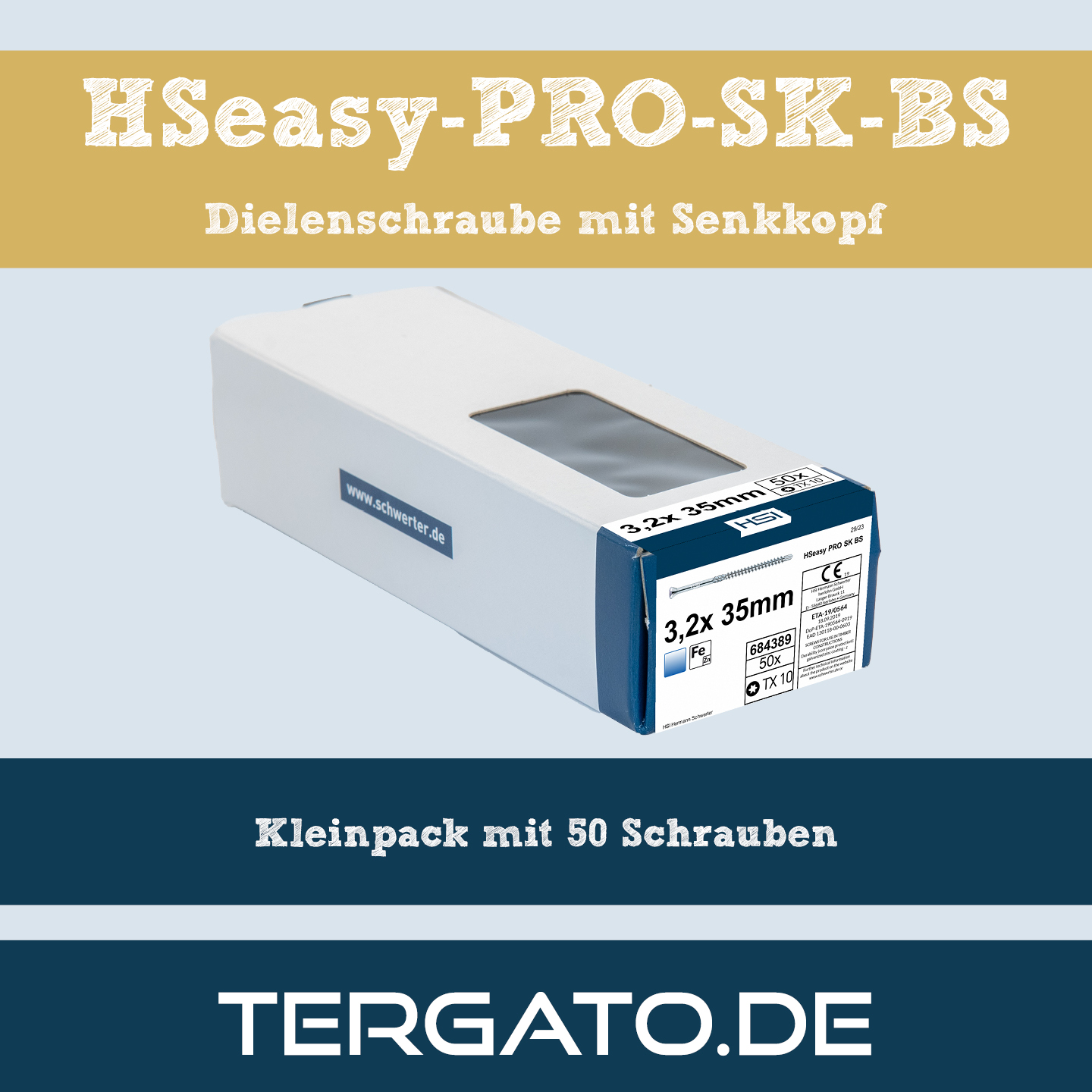 HSeasy PRO SK BS Dielenschraube - im Kleinpack