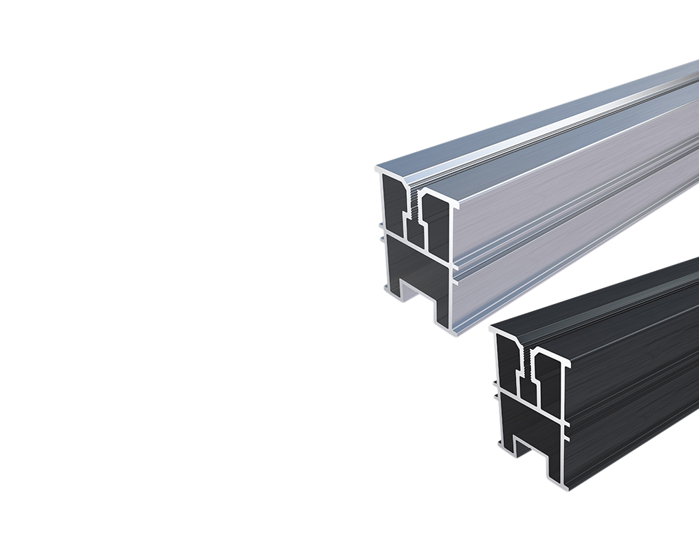 HS Terra Systec Multiprofil H50 50 x 40 x 4000 mm, schwarz